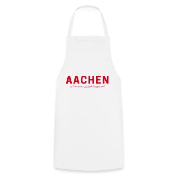 Aachen T-Shirt – Perfect for Fans & Lovers - Cooking Apron - white - Front - AI Model Male 185 dark (185cm)