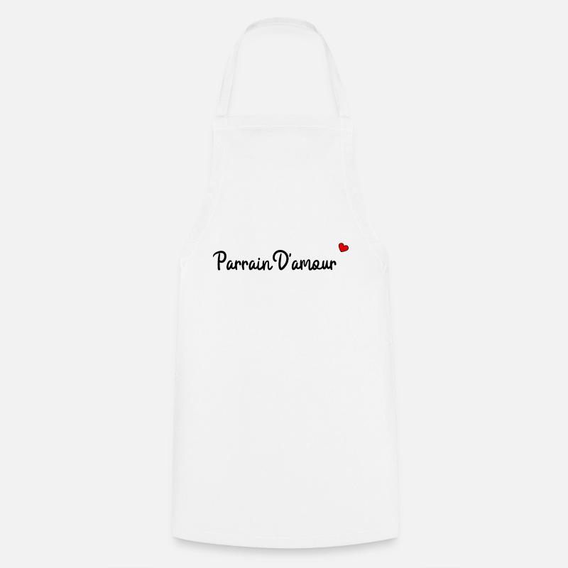 Parrain d'amour - Tablier de cuisine - blanc