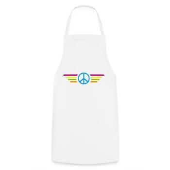 Peace Peace Wings - Cooking Apron - white - Front - AI Model Male 185 dark (185cm)