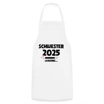 Sister 2025 Loading - Cooking Apron - white - Front - AI Model Male 185 dark (185cm)