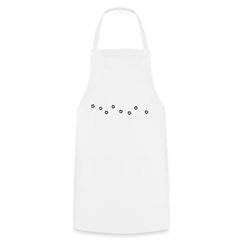 340826 3030624 bulletholes orig - Cooking Apron - white - Front - AI Model Male 185 dark (185cm)