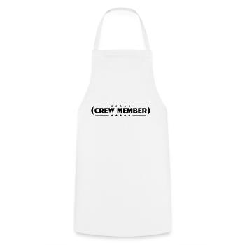 Crew Member Stars Design - Cooking Apron - white - Front - AI Model Male 185 dark (185cm)