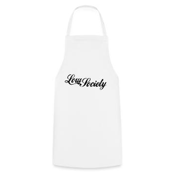 low society - Cooking Apron - white - Front - AI Model Male 185 dark (185cm)