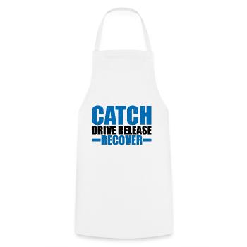 Catch Drive Release Recover 9 - Cooking Apron - white - Front - AI Model Male 185 dark (185cm)