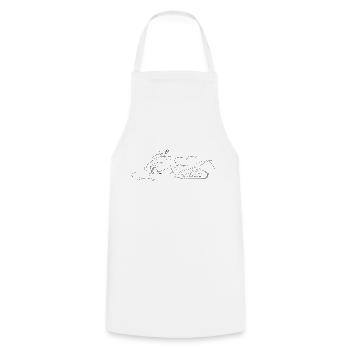 Schneemobil Motorschlitten Snowmobile snowmachine - Cooking Apron - white - Front - AI Model Male 185 dark (185cm)