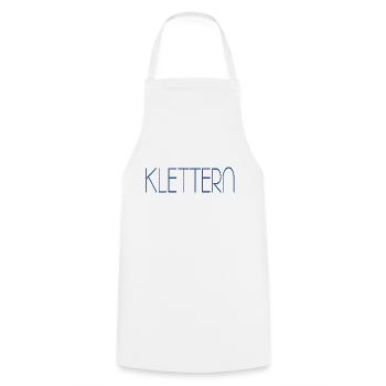 klettern - Kochschürze - Weiß - Vorne - AI Model Male 185 dark (185cm)