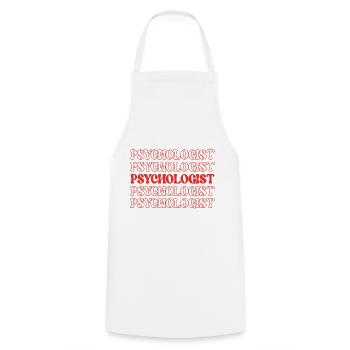 Psychologue Spécialiste du comportement Spécialiste de l’ - Tablier de cuisine - blanc - Devant - AI Model Male 185 dark (185cm)