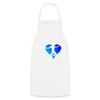 Badminton player Badminton men Squash Badminton - Cooking Apron - white - Front - AI Model Male 185 dark (185cm)