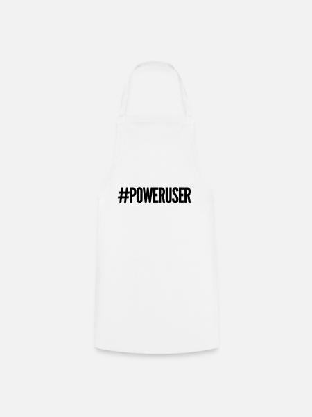 PowerUser - Kochschürze - Weiß