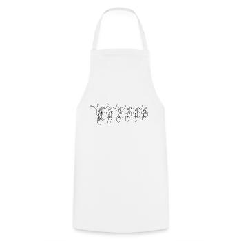 6er Kunstradsport 005 - Cooking Apron - white - Front - AI Model Male 185 dark (185cm)