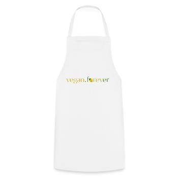 Vegan forever lemon - Tablier de cuisine - blanc - Devant - AI Model Male 185 dark (185cm)
