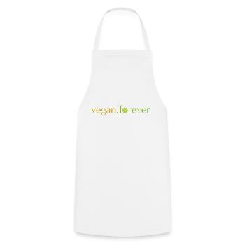 Vegan forever lime - Tablier de cuisine - blanc - Devant - AI Model Male 185 dark (185cm)