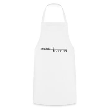 Le rythme continue Mixeur de musique DJ - Tablier de cuisine - blanc - Devant - AI Model Male 185 dark (185cm)