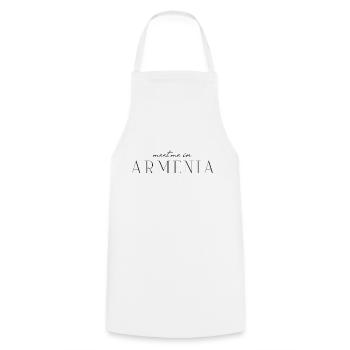 T-shirt Arménie : Culture, Histoire - Tablier de cuisine - blanc - Devant - AI Model Male 185 dark (185cm)