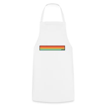ridm stripes - Kochschürze - Weiß - Vorne - AI Model Male 185 dark (185cm)