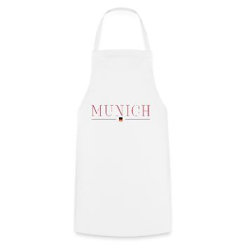 Munich, Allemagne Style Design T-Shirt - Tablier de cuisine - blanc - Devant - AI Model Male 185 dark (185cm)