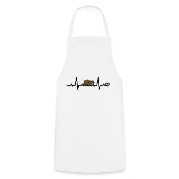 Beaver ECG - Cooking Apron - white - Front - AI Model Male 185 dark (185cm)