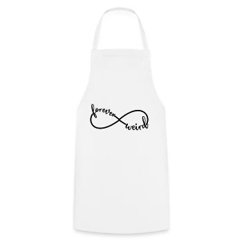 Für immer seltsam Lustiger Spruch Infinity Symbol - Kochschürze - Weiß - Vorne - AI Model Male 185 dark (185cm)