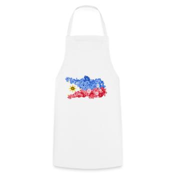 Philippines drapeau philippin fierté je cadeau - Tablier de cuisine - blanc - Devant - AI Model Male 185 dark (185cm)
