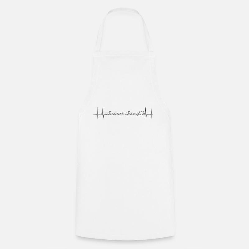 Saxon Switzerland - Cooking Apron - white
