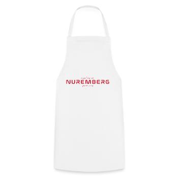 Nuremberg T-Shirt – Skyline - Cooking Apron - white - Front - AI Model Male 185 dark (185cm)