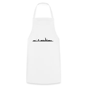 Skyline - Küste Amrum - Kochschürze - Weiß - Vorne - AI Model Male 185 dark (185cm)