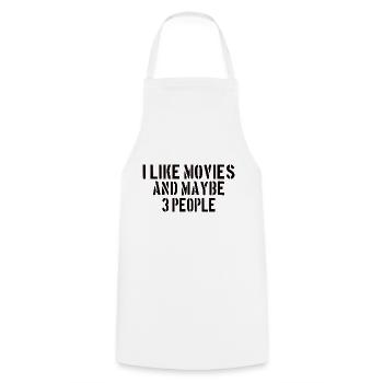 REGARDER LE FILM: J'aime les films et peut-être 3 personnes - Tablier de cuisine - blanc - Devant - AI Model Male 185 dark (185cm)