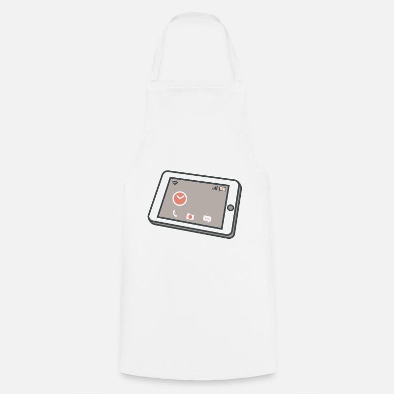 Tablet - Cooking Apron - white