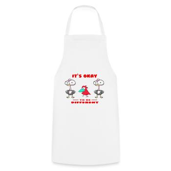 Oiseaux Oiseaux Cartoon - Tablier de cuisine - blanc - Devant - AI Model Male 185 dark (185cm)