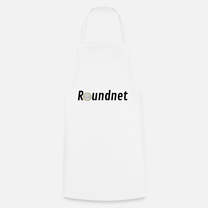 Roundnet simples Design für Jungs und Mädchen - Kochschürze - Weiß