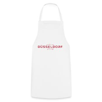 Düsseldorf T-Shirt – Skyline & Rhine Style - Cooking Apron - white - Front - AI Model Male 185 dark (185cm)