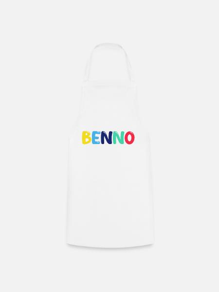 Name - Benno - Kochschürze - Weiß