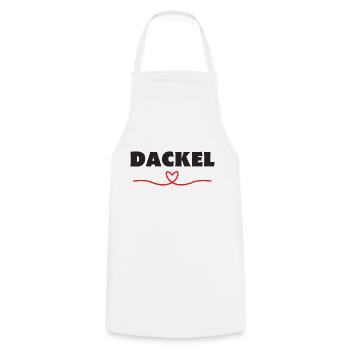 Dackel Dackelfreund Dackelliebe Hundemensch - Kochschürze - Weiß - Vorne - AI Model Male 185 dark (185cm)