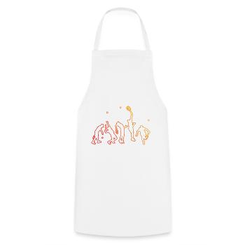 Femmes Hommes Tennis Jouer au tennis Jouer au tennis - Tablier de cuisine - blanc - Devant - AI Model Male 185 dark (185cm)