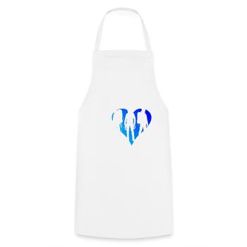 Escalade Bloc Escalade Hommes - Tablier de cuisine - blanc - Devant - AI Model Male 185 dark (185cm)