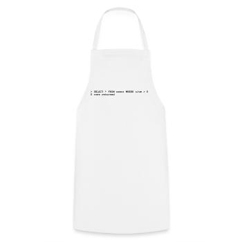 Coder No Clue (1c, NEU) - Tablier de cuisine - blanc - Devant - AI Model Male 185 dark (185cm)