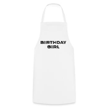 Birthday Girl - Kochschürze - Weiß - Vorne - AI Model Male 185 dark (185cm)