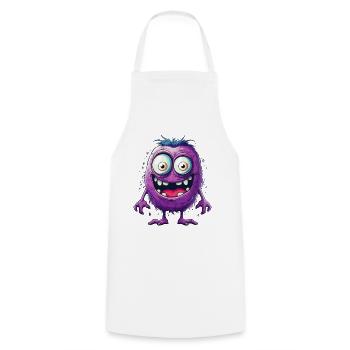 Halloween Monster Zombie Effrayant Costume d’horreur - Tablier de cuisine - blanc - Devant - AI Model Male 185 dark (185cm)