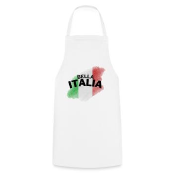 Bella Italia - Cooking Apron - white - Front - AI Model Male 185 dark (185cm)