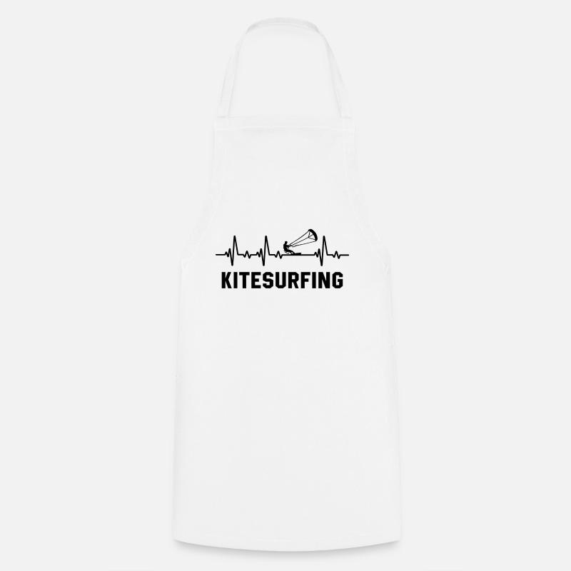 Kitesurf - Tablier de cuisine - blanc