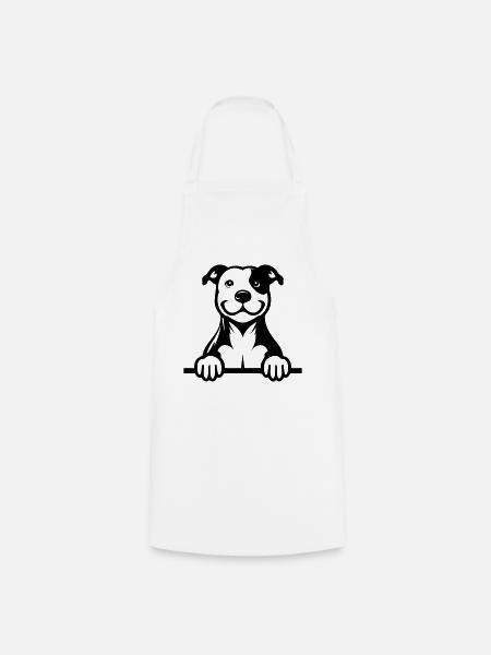 Pitbull - Cooking Apron - white