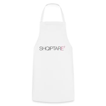 SHQIPTARE - Cooking Apron - white - Front - AI Model Male 185 dark (185cm)