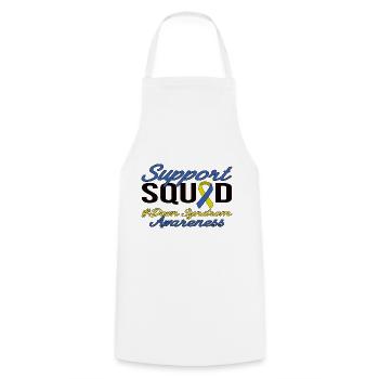 Support Squad - Down Syndrom Awareness - Kochschürze - Weiß - Vorne - AI Model Male 185 dark (185cm)