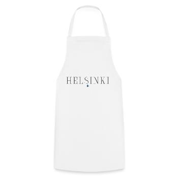 Helsinki T-Shirt: Design, Natur, Eleganz - Kochschürze - Weiß - Vorne - AI Model Male 185 dark (185cm)