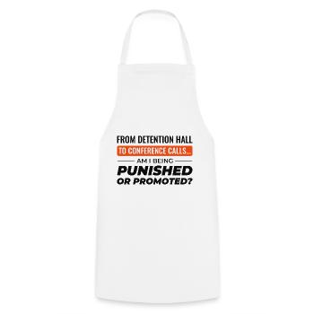 Work Memes Office-Humor Workplace Funny - Cooking Apron - white - Front - AI Model Male 185 dark (185cm)