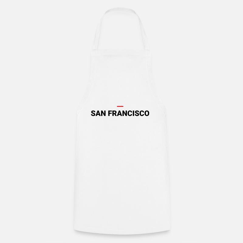 SAN FRANCISCO - Cooking Apron - white