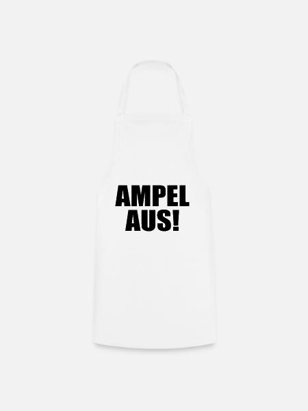 Ampel aus - Kochschürze - Weiß
