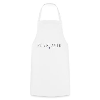 Reykjavik, Islande T-shirt design de style - Tablier de cuisine - blanc - Devant - AI Model Male 185 dark (185cm)