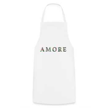 Amore - Tablier de cuisine - blanc - Devant - AI Model Male 185 dark (185cm)