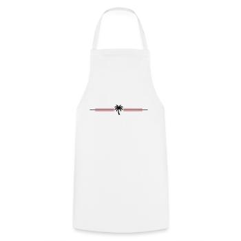 Palm Tree Icon - Cooking Apron - white - Front - AI Model Male 185 dark (185cm)